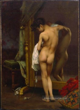 A Venezia Badende Nacktheit Maler Paul Peel Ölgemälde